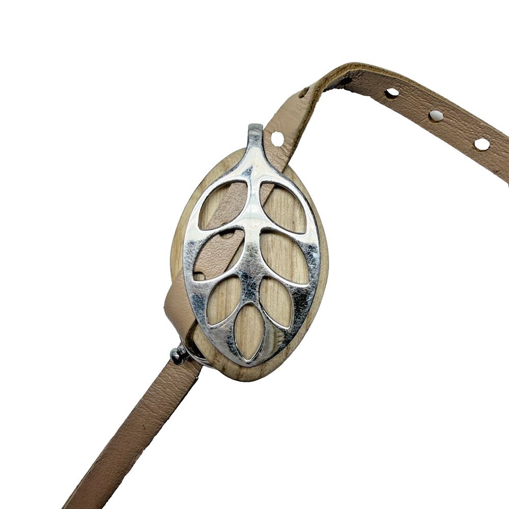 Bellabeat Leaf Nature Health Tracker Smart Jewelry Silver Wood UNTESTED